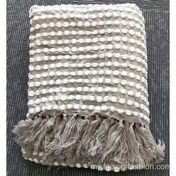 Tassel Big Winter Knit သည်စောင်ပစ်